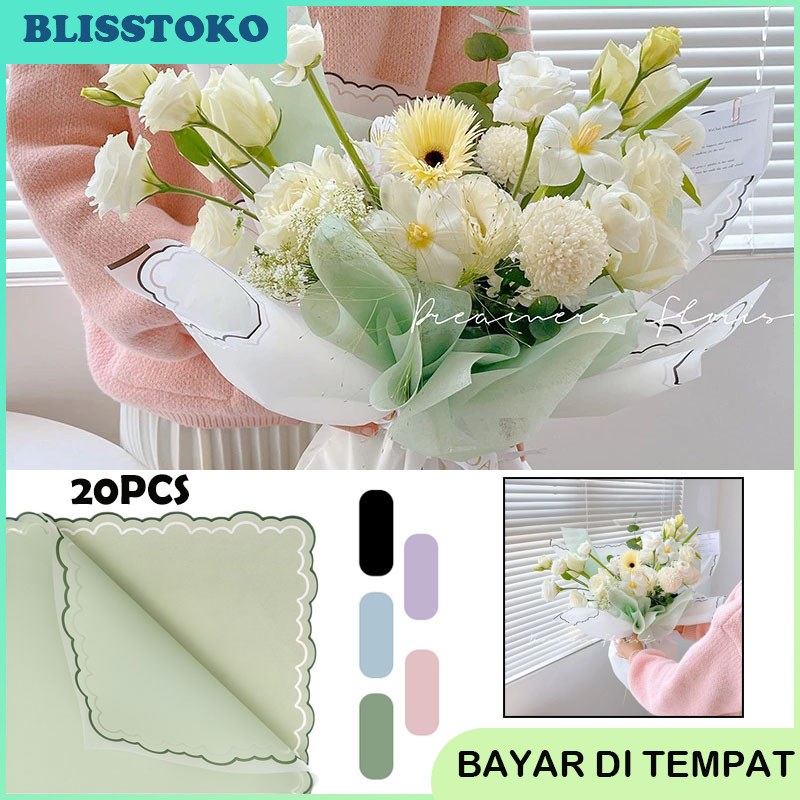 

Flower Wrapping Motif Cloud Kertas Buket Bunga Cloud Flower Wrapping Paper