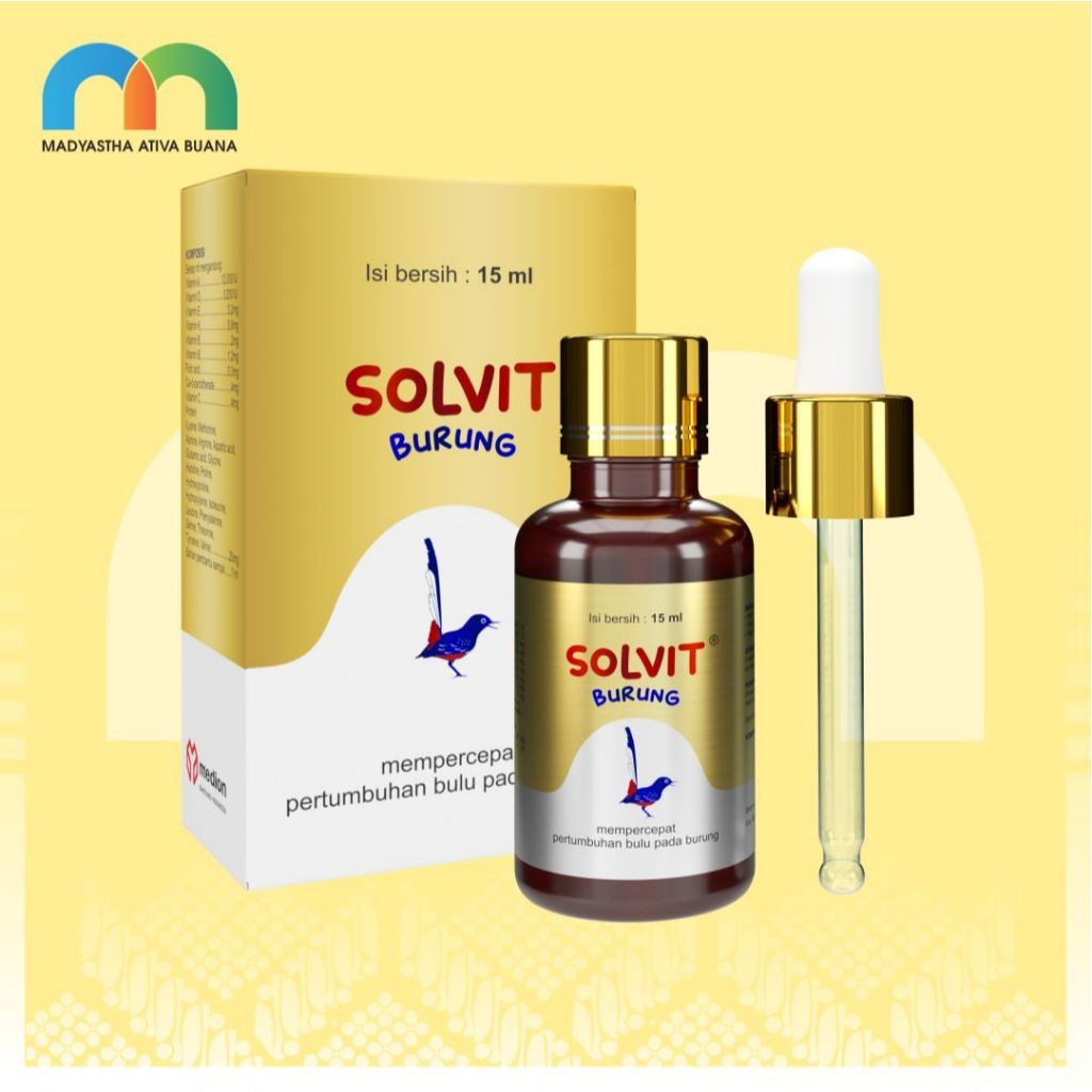 Medion SOLVIT BURUNG Solusi MABUNG, pertumbuhan bulu lebih cepat