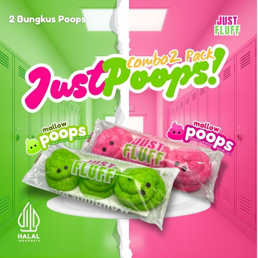 

ZAZA [BUY 1 GET 1] JUST POOPS MARSHMALLOW JUSTFLUFF [HALAL] [PROMO]