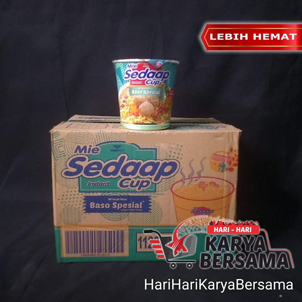 

MAKANAN MI INSTAN MIE SEDAAP SEDAP CUP BASO SPESIAL PER KARTON ISI 12'S X 77GR