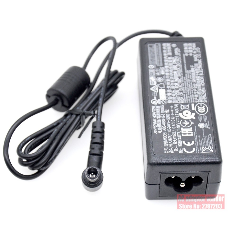 new Original FOR LG 19V 1.7A ADS-40SG-19-3 19032G AC adapter Power supply Charger cord