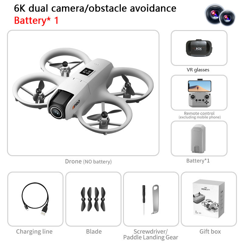 Lenovo I1pro Mini Drone 8k Hd Dual Camera Intellig Obstacle Avoidance Optical Flow Hover Avoidance F