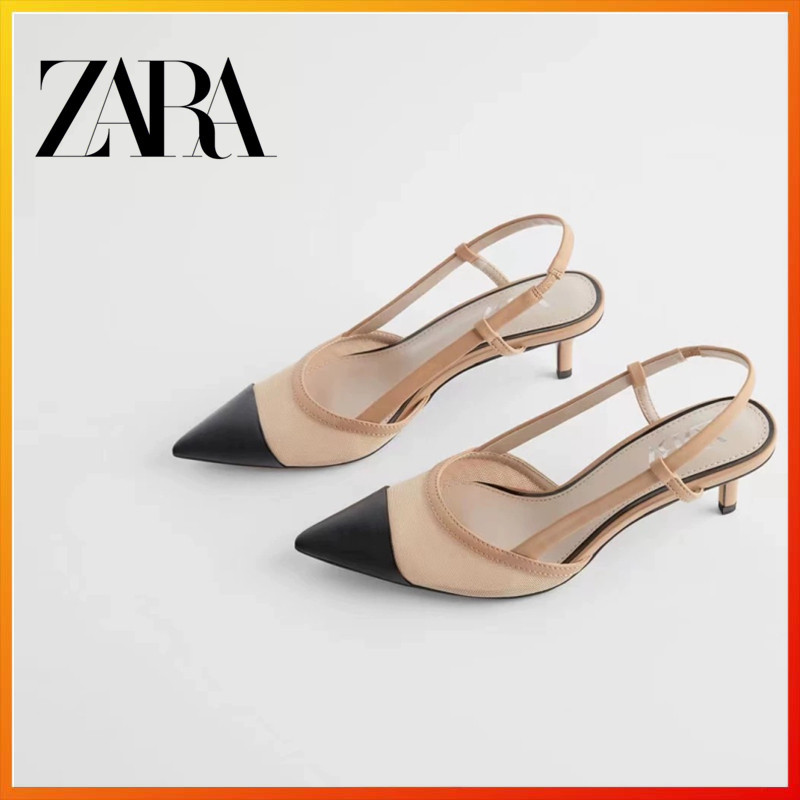 Zara2025 Summer New Sandals Women's Pointed High Heels