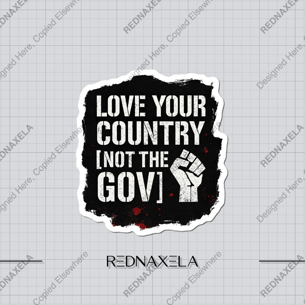 

Stiker Vinyl Love Your Country Waterproof Sticker