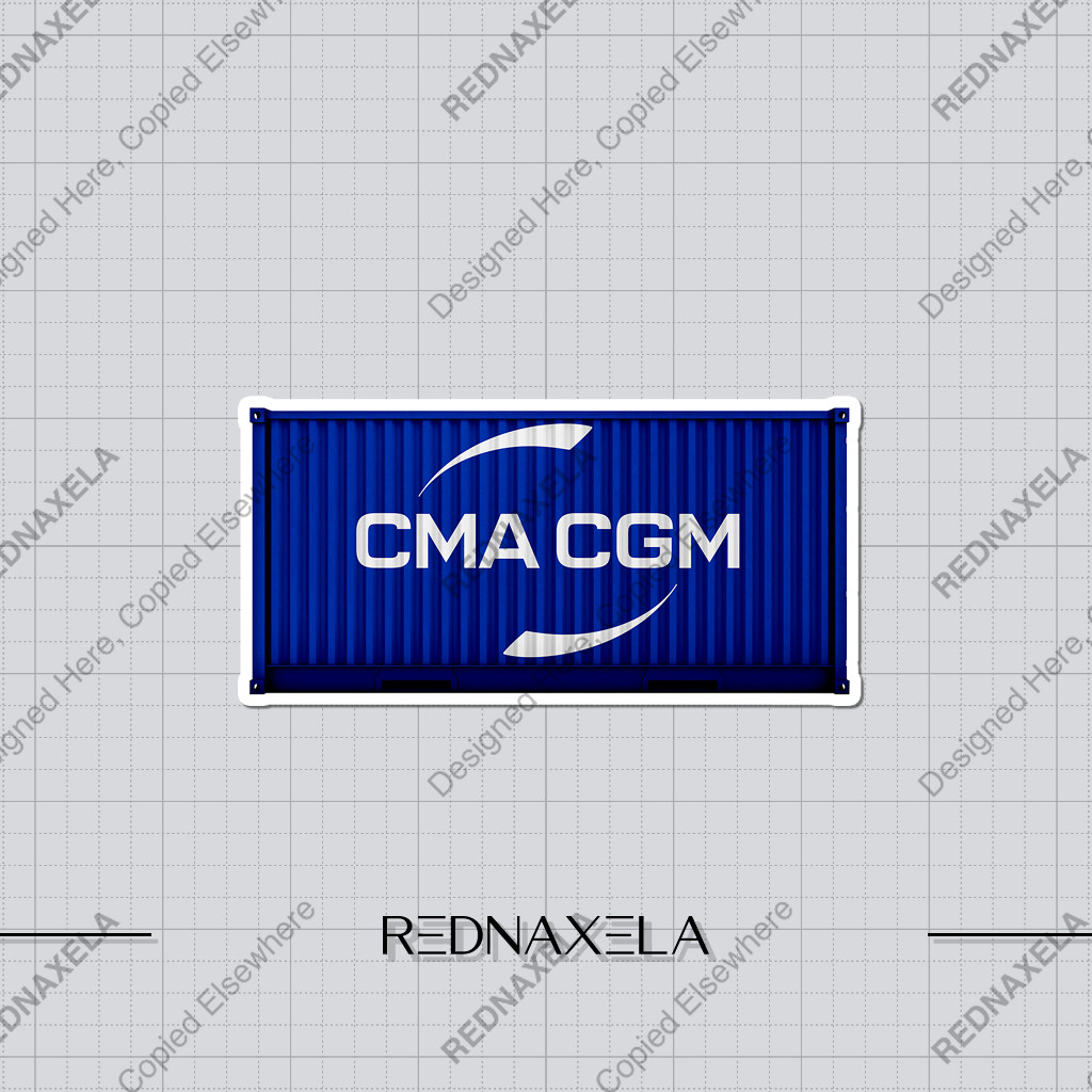 

Stiker Vinyl CMA CGM Shipping Container Stiker Koper Outdoor Travel Sticker
