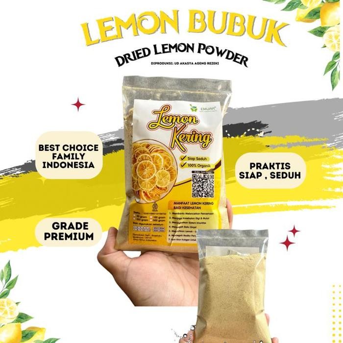 

PROMO! Lemon California Bubuk 1 Kg /Bubuk lemon/ Minuman Lemon Bubuk - 100 Gram