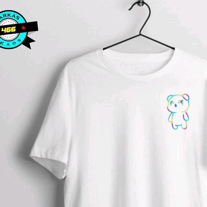 (COD) COD ( BISA CUSTOM / REQUEST DESIGN ) || Kaos Bear Reflective  | Baju Sablon REFLEKTIF Terbaru 