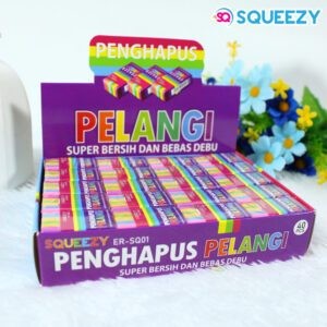 

(Toserba 777) Penghapus squency pelangi satuan / Eraser Rainbow / penghapus squeezy rainbow / penghapus warna pelangi