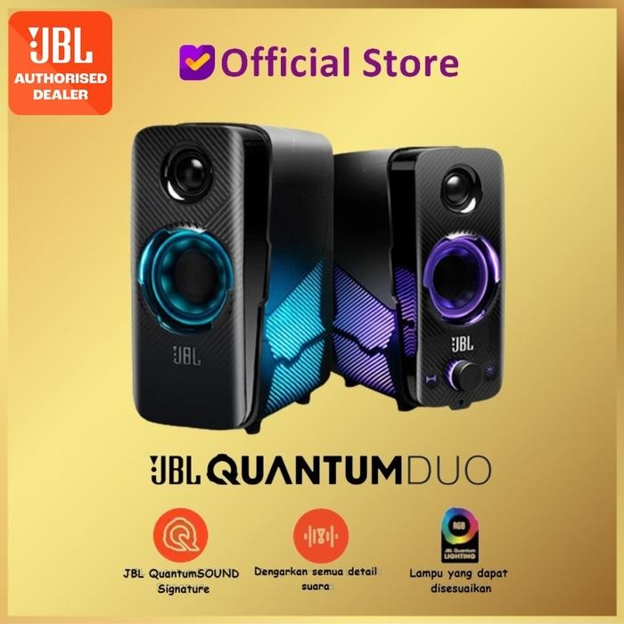 PROMO  JBL Quantum Duo Speaker PC Gaming With RGB QuantumDuo