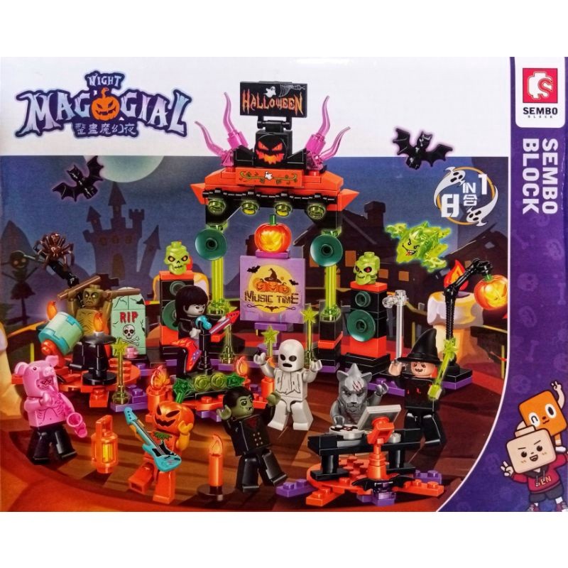 CIKAYOSASHOP mainan action figure halloween pesta musik 60500 vampir dracula penyihir witch wolverin