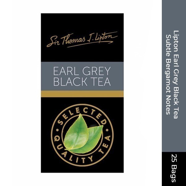 

Lipton Earl Grey Black Tea Subtle Bergamot Notes 25 Bags