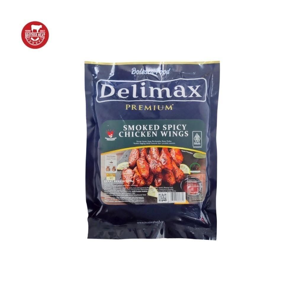 

Delimax Premium Smoked Spicy Chicken Wings 500gr - Brothermeatshop