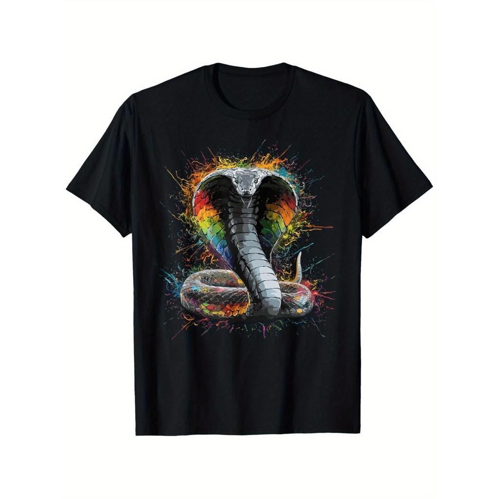 Kaos Ular King Cobra Pria - Cotton, Baju Santai & Keren | Shopee