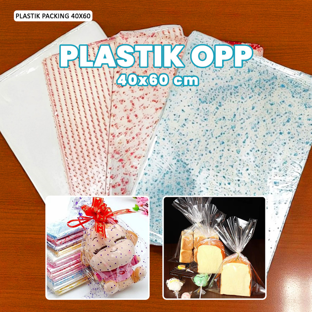 

Plastik OPP Packing 40x60 cm (50 Pcs/Pak) – Plastik Bening Kemasan Serbaguna / Packing Barang