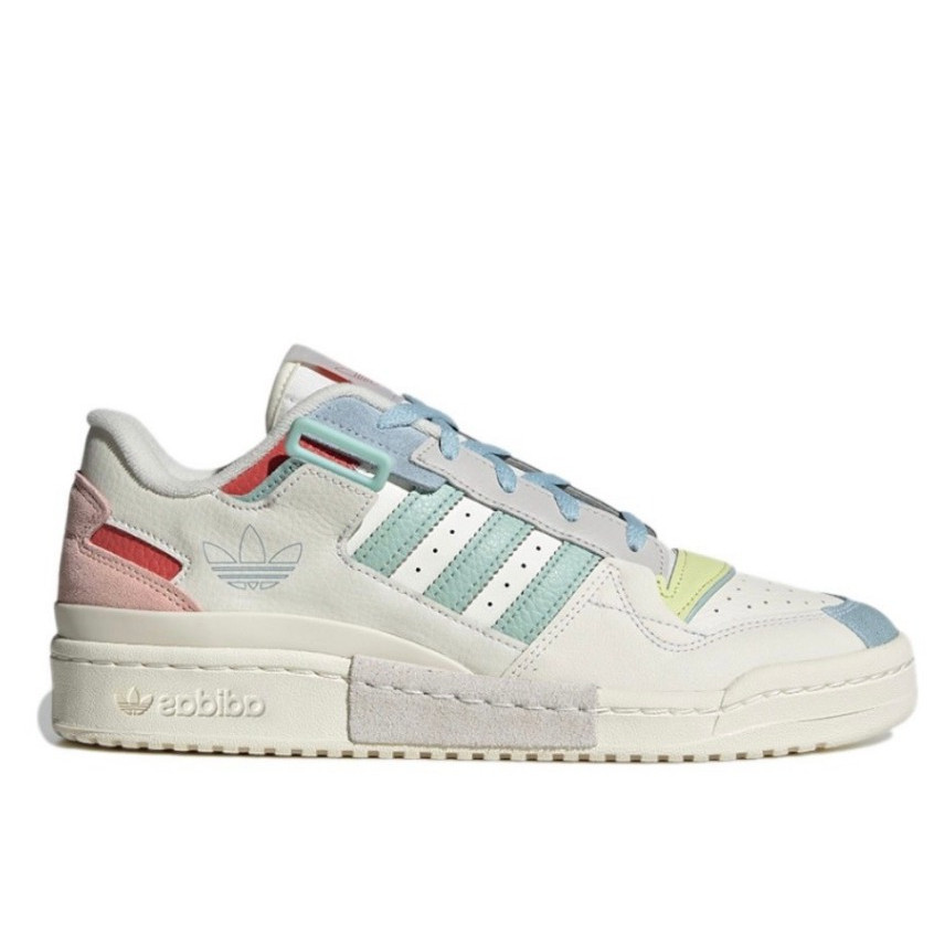 Adidas Forum Exhibit Low White Pink Blue Original