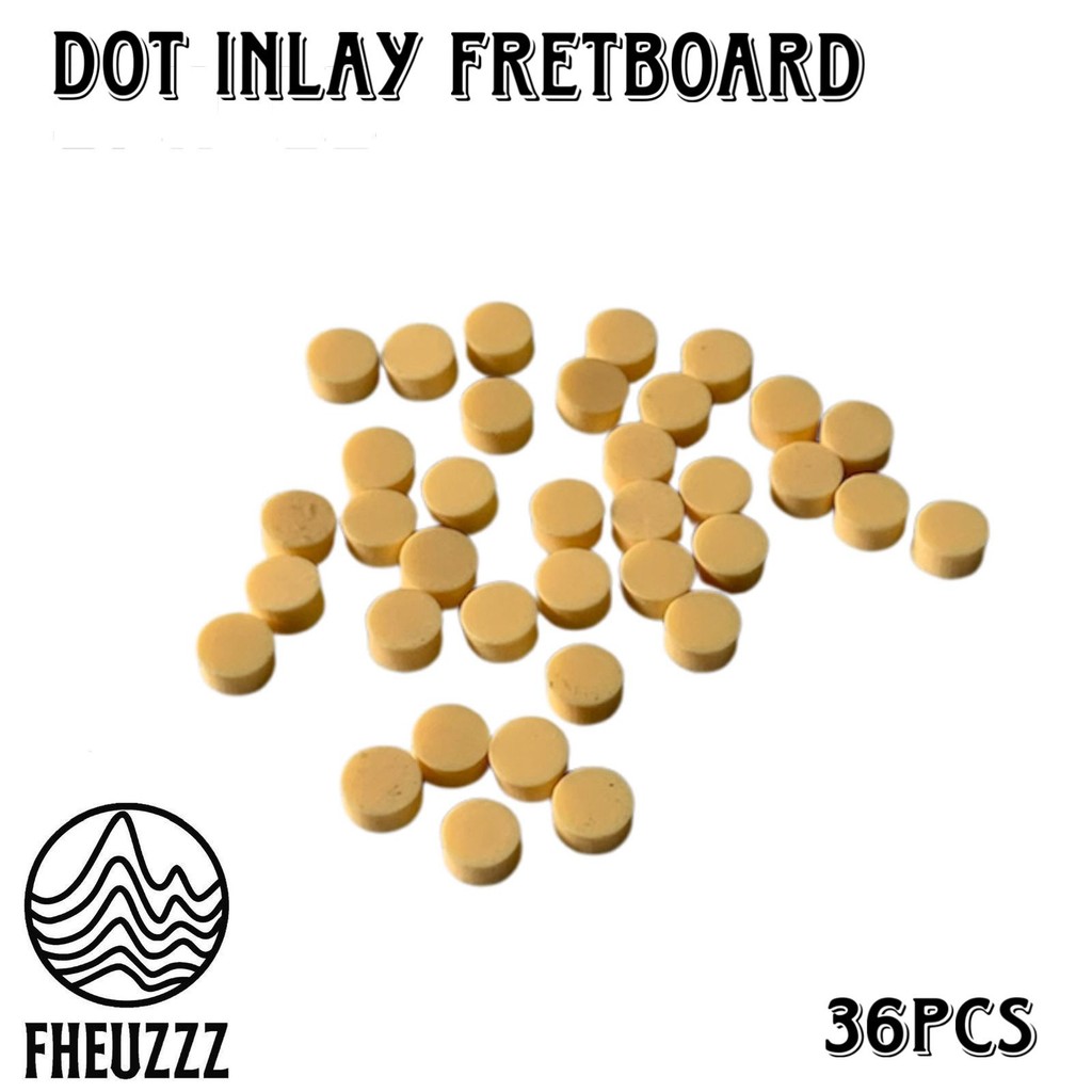 Dot Overlay Fretboard Gitar Bass Ukulele 36pcs