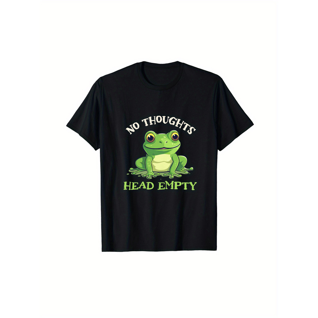Kaos Pria Lucu Motif Kodok Amfibi Baju Distro Satir Lengan Pendek Bahan Katun
