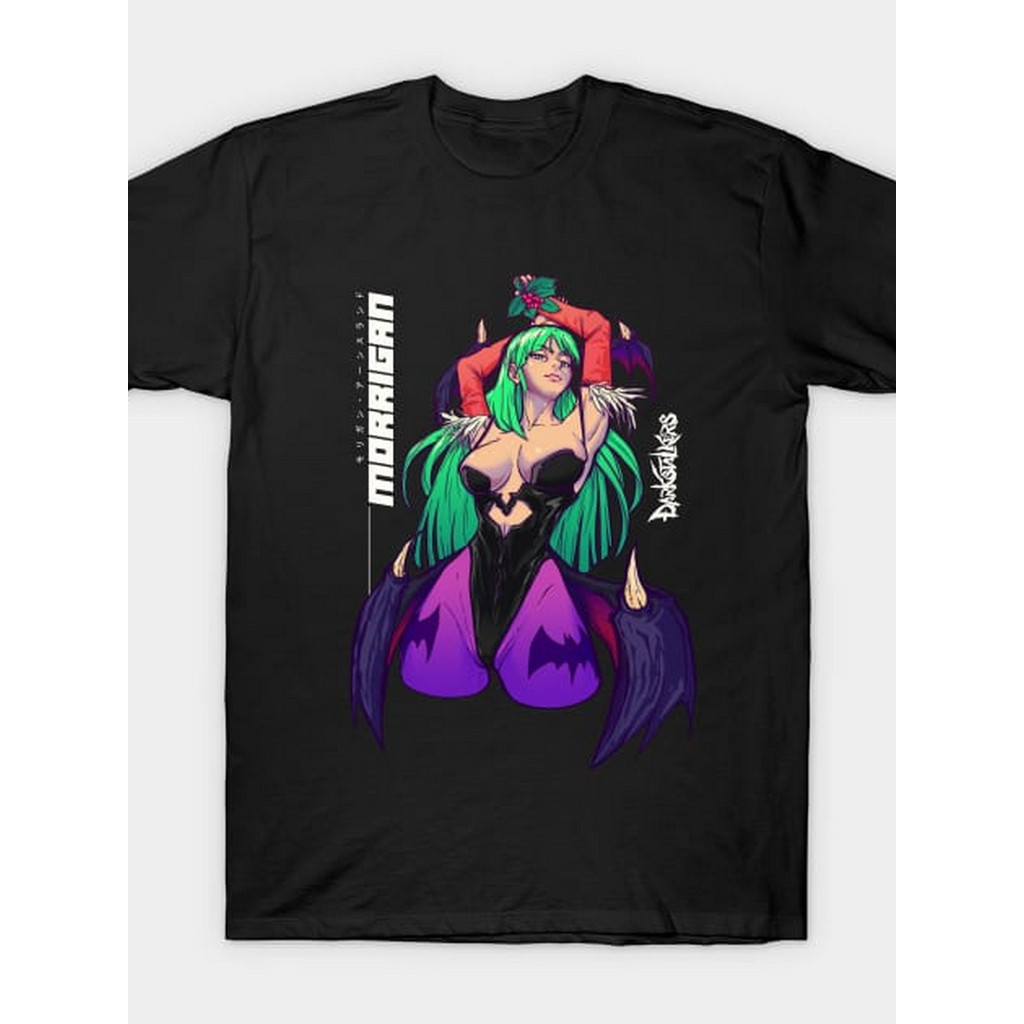 Kaos Morrigan Aensland - Darkstalkers Katun 220g, Baju Distro Lengan Pendek