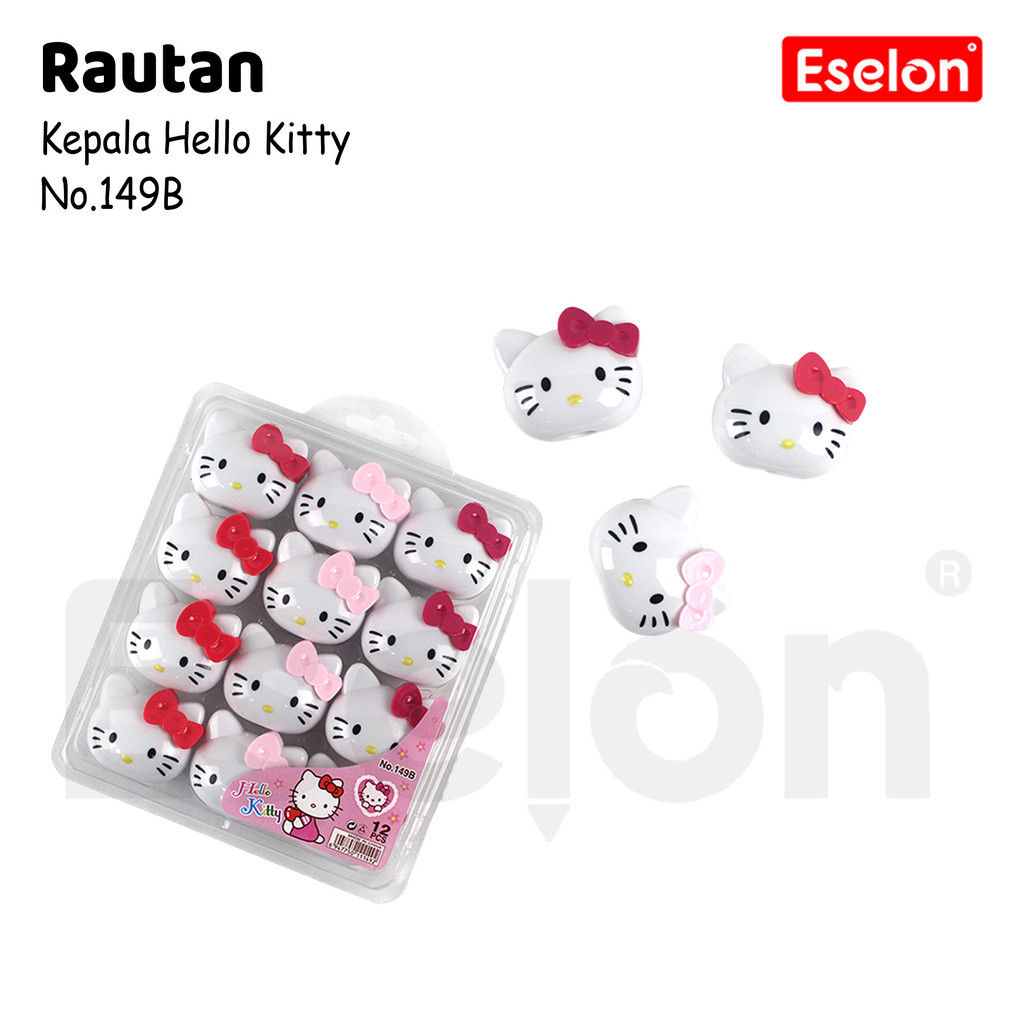 

12pcs Rautan Hello Kitty Mika 149B / Rautan karakter Kepala Kitty