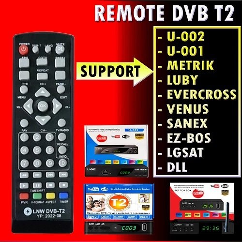 REMOT REMOTE SET TOP BOX DVB T2 MATRIX GARUDA/MATRIX APPLE KUNING