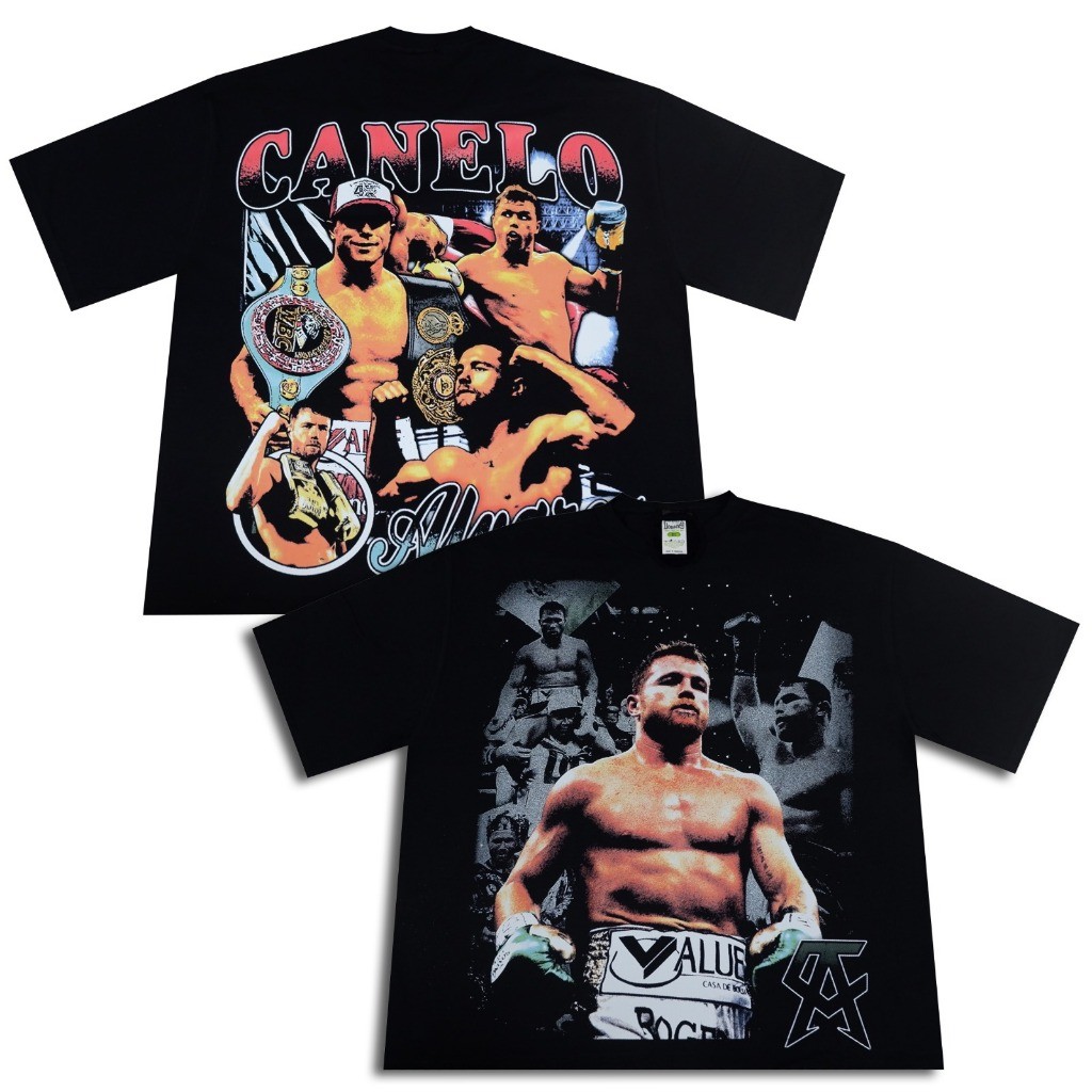 (TOP) VONSEEY CANELO ALVAREZ BOXER BOXING FIGHTER KAOS OVERSIZE TSHIRT KATUN COMBED