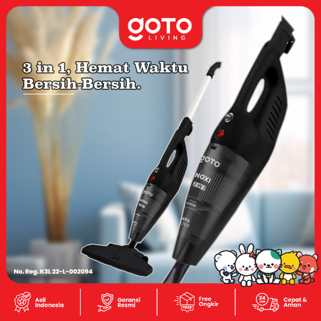 Goto Noxi Vacuum Cleaner Portable HandHeld 2 in 1 Penyedot Debu