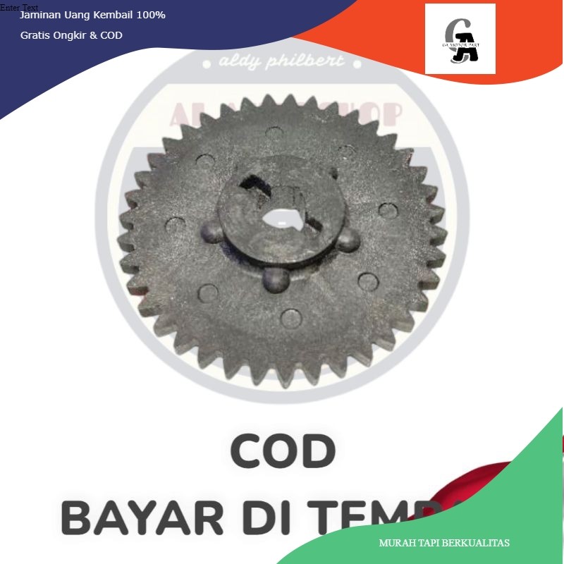 [COD] Gigi pompa oli motor Honda Beat Karbu kode part KVY