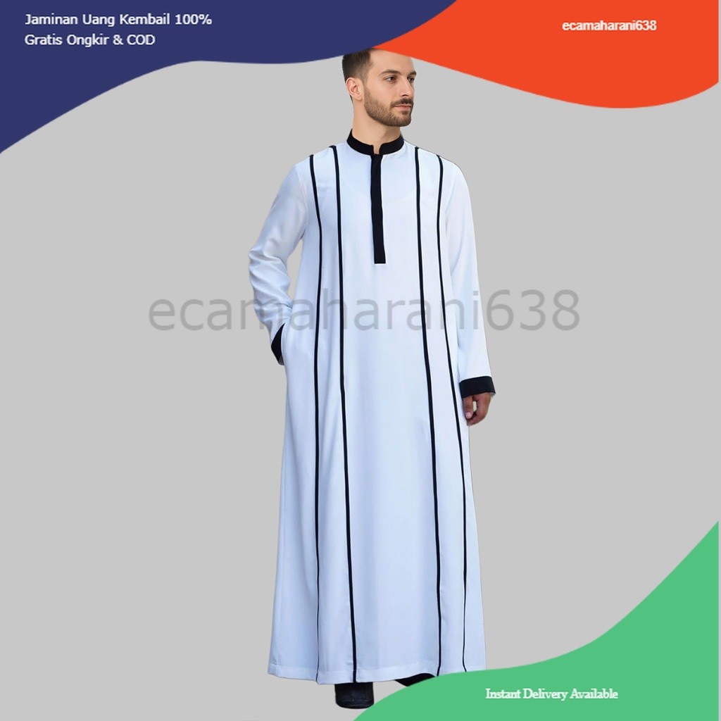 Jubah Pria Toyobo Thobe Jubah Gamis Pria MUslim Ash-Shidqi Baju Muslim Pria Jubah Pria Thobe Toyobo 