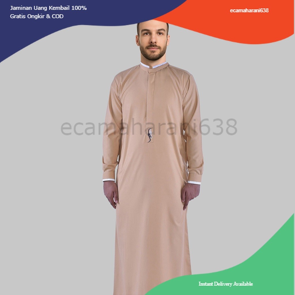 Jubah Pria Toyobo Thobe Jubah Gamis Pria MUslim Darwisy Baju Muslim Pria Jubah Pria Thobe Toyobo Pre