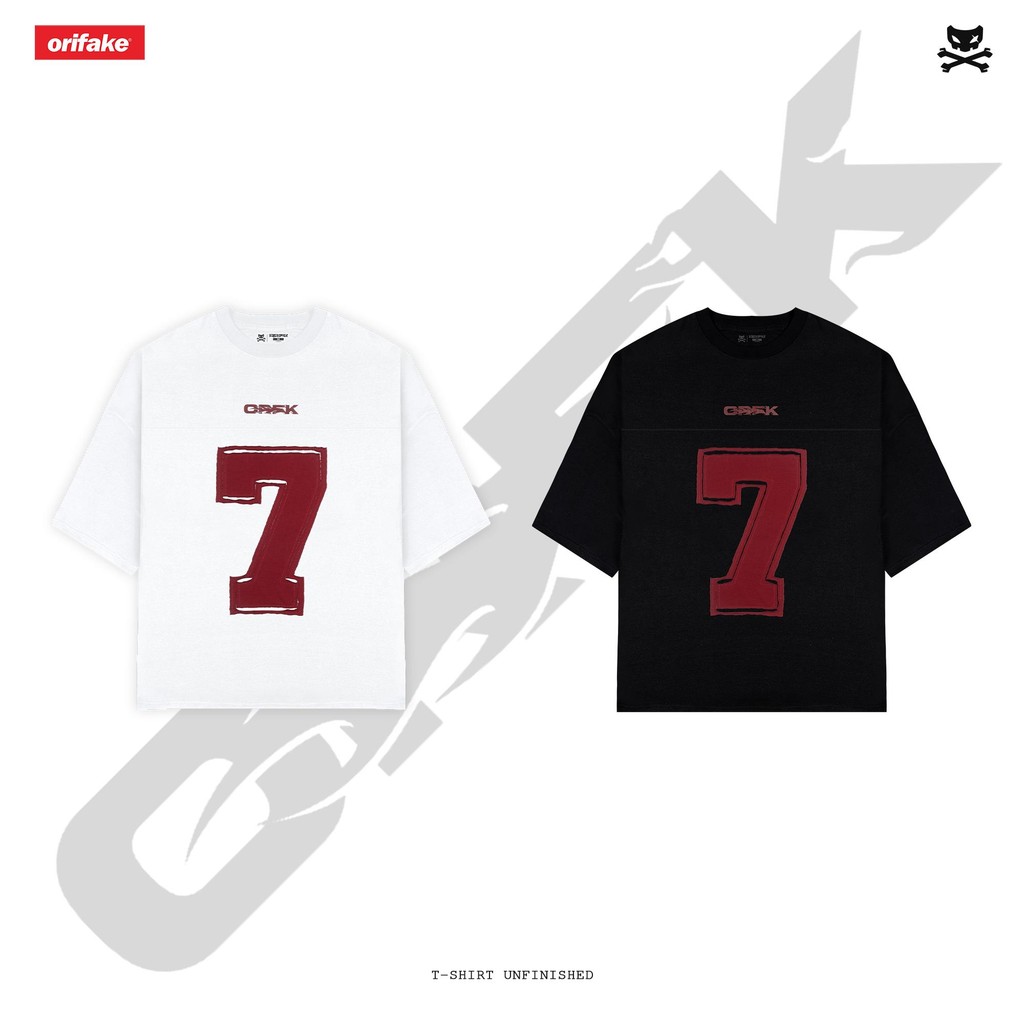 Orifake - T-Shirt Oversize Unfinished Seven