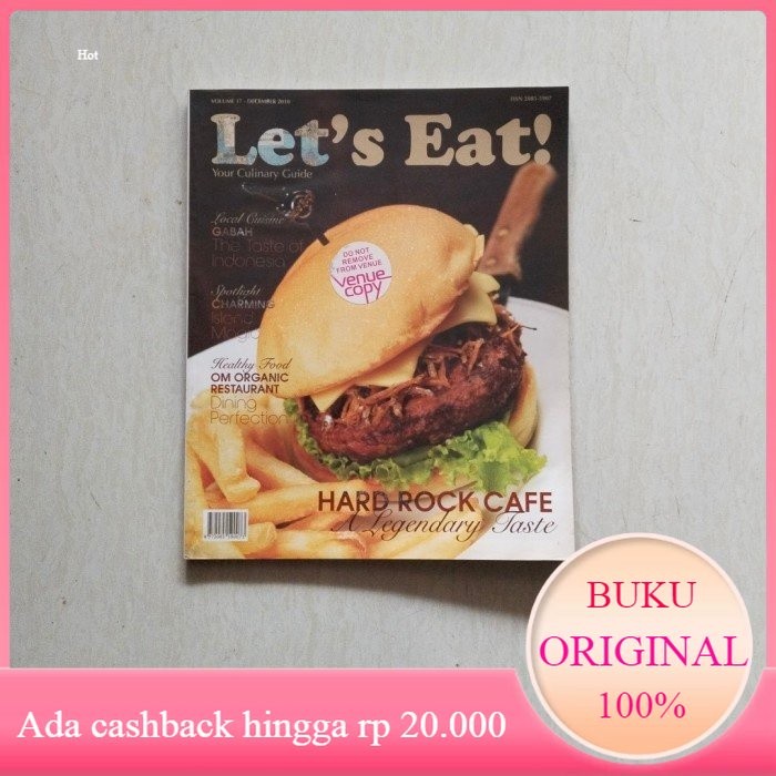 Majalah Lets Eat HARD ROCK CAFE A Legendary Taste Original Bekas