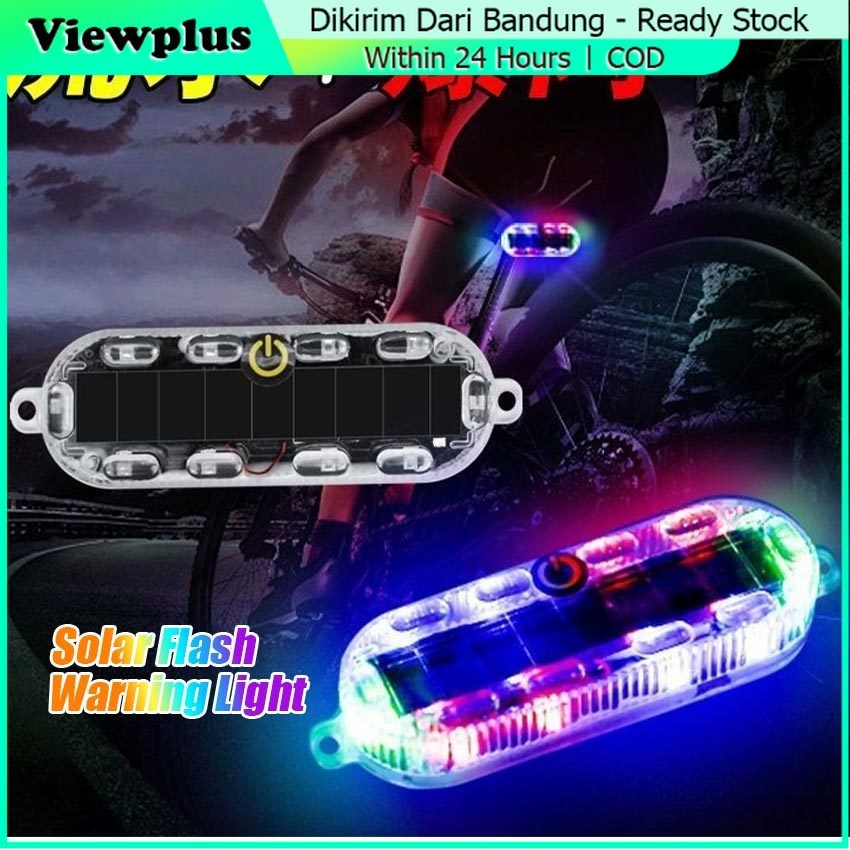 Lampu Peringatan Motor Solar Panel / Lampu Peringatan Kendaraan Led Lampu Mini Lampu Kedip Mobil Mot