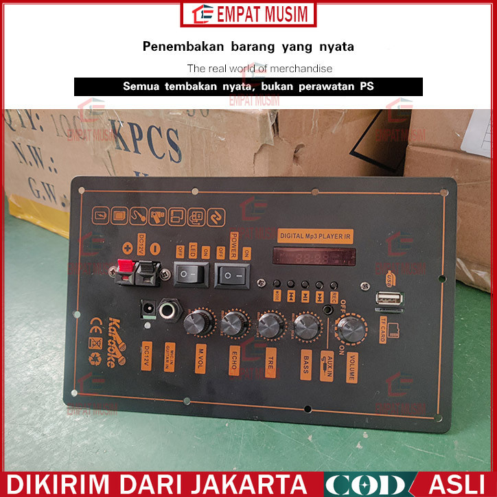 Papan Decoder Amplifier Audio / Daya Pemutar MP3 USB Untuk Audio Kendaraan Accs / Kit Speaker Blueto