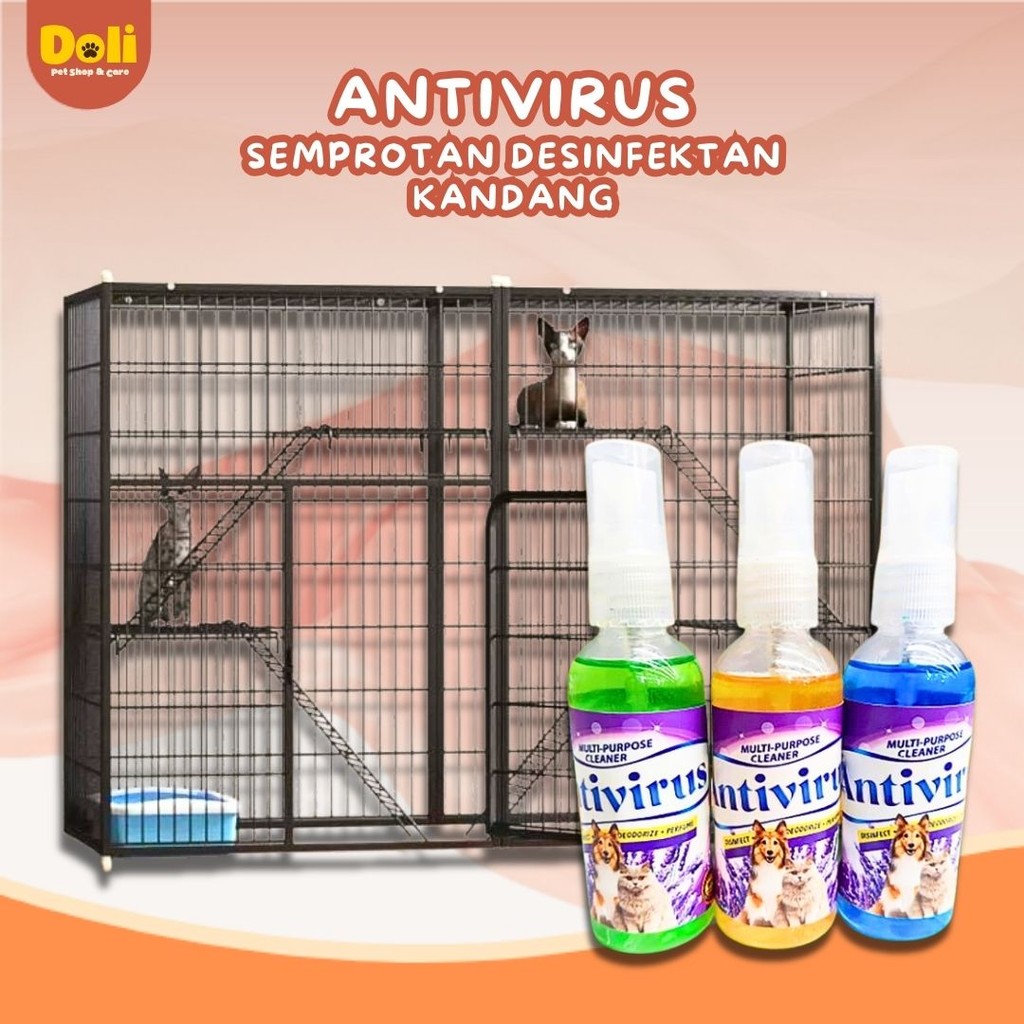 Semprotan Desinfektan Pembersih Kandang Kucing Anjing Anti Virus Bakteri Spray Kandang Anabul