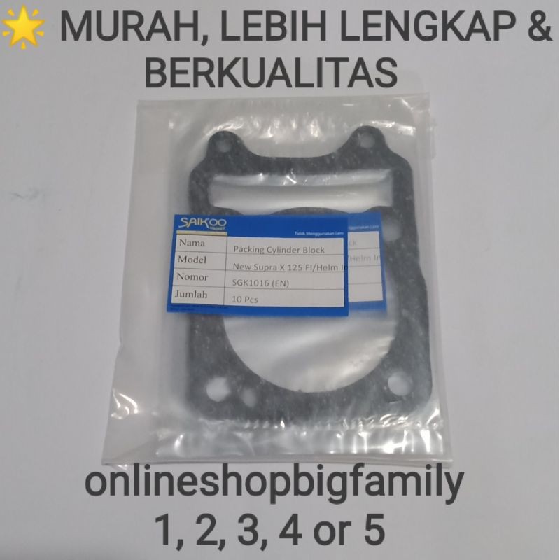 PAKING CYLINDER BLOK SUPRA X 125 FI / HELM IN (0006)