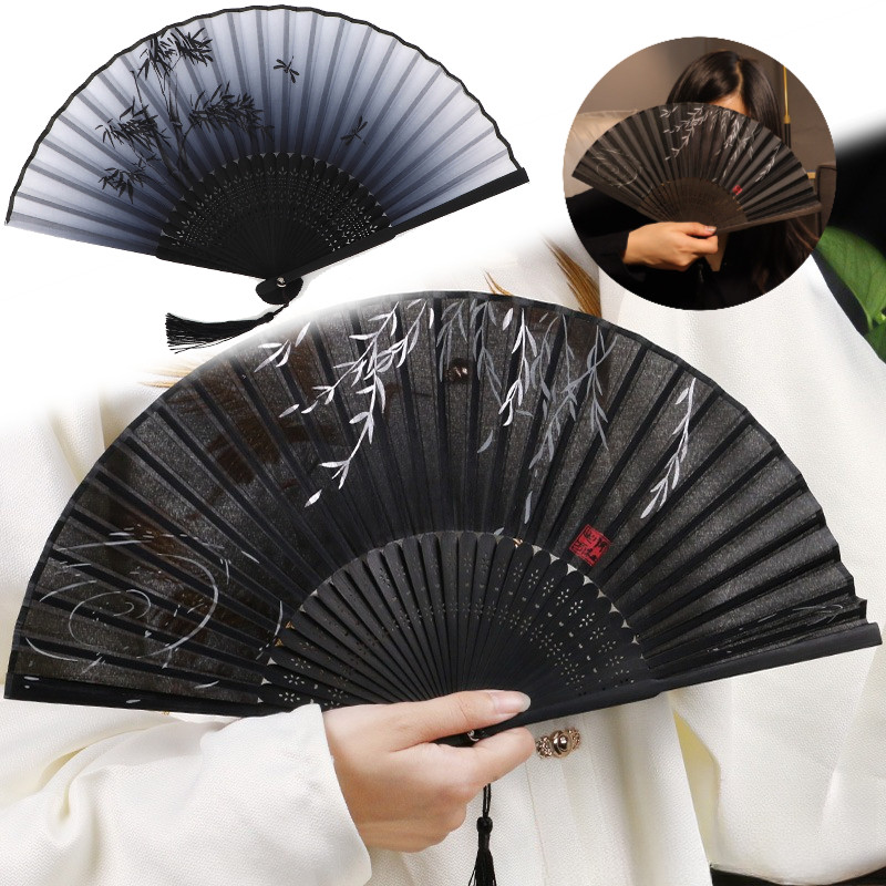 Buah Kipas Stok Lokal Lipat Kipas Tangan Jepang Kipas Lipat China Besar Kipas China Tradisional