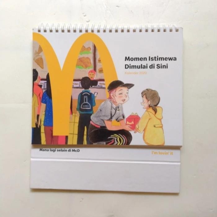 Kalender Meja Kalender Duduk McDonald Mcd 2021 - Tahun 2022