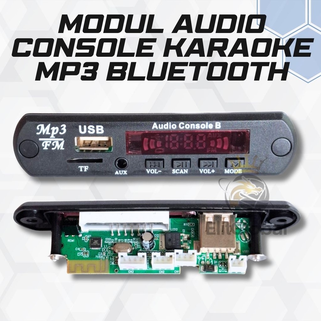 Modul Audio Karaoke MP3 Bluetooth + Echo – Kit Audio DC 12 Volt Cocok untuk Home Audio
