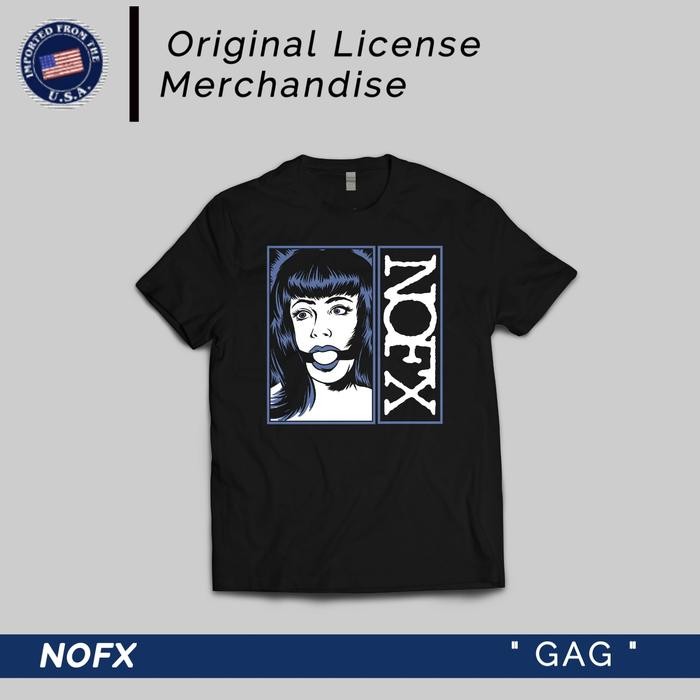 (COD) T Shirt Kaos Band Music Punk Rock Nofx Original Official NOFX ORI - S