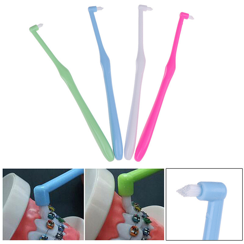1/4 Pcs Toothbrush Interspace Brush End-tuft Tapered Toothbrush Soft Trim Toothbrush Wisdom Gap Brus