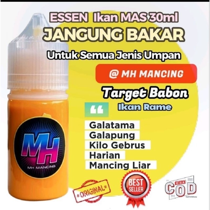 NEW Essen Ikan Mas MH Mancing Untuk Ikan Mas (Jagung Bakar 30ml)12 - GARUT