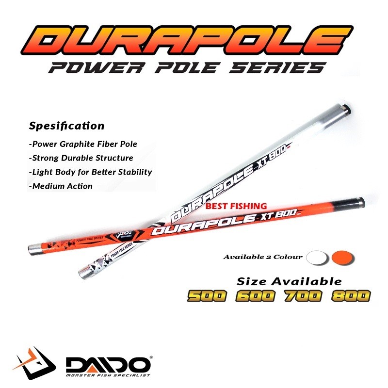 Joran Pole / Tegek Pancing Daido Durapole  Xt 800 Dan Tenghao Yuju Panjang 8 Meter Action Medium Bis