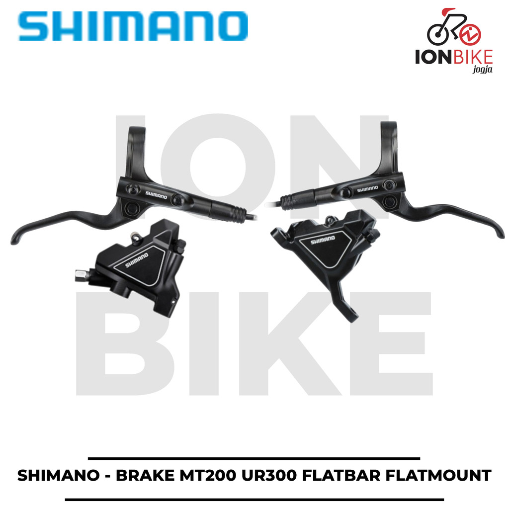Shimano MT200 Brakeset With UR300 Flatmount Caliper Brake Set Rem Hydrolik Sepeda Roadbike Road Bike