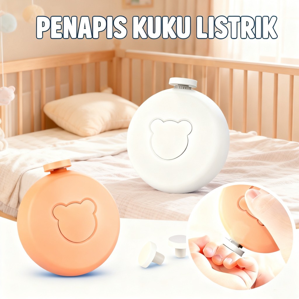Safety Gunting Kuku Bayi Baby Care Alat Desain Baju Besi Bulat Nail Trimmer Bayi Electric