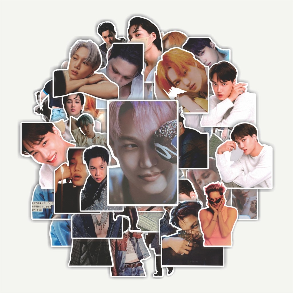 Sticker Pack Stiker EXO24 - Kai 03 | Sticker TUMBLR | Stiker LAPTOP KOPER HELM