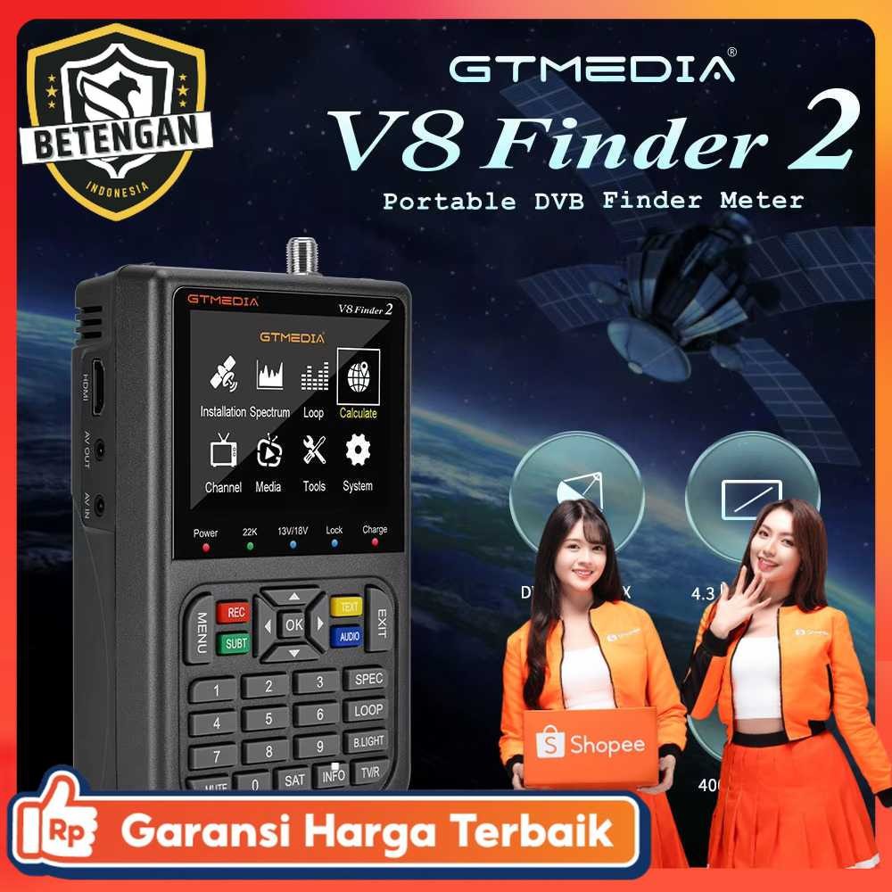 GTmedia Alat Pencari Sinyal Satelit Parabola Digital Satellite Finder - V8 Finder2