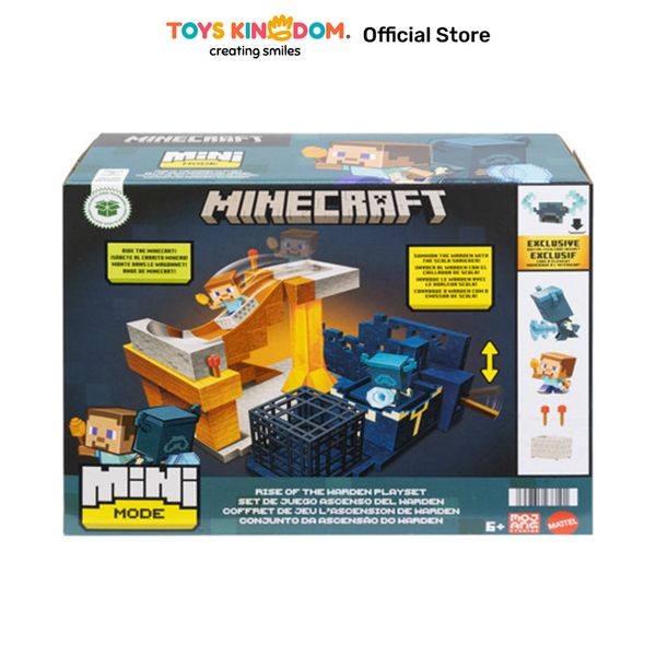 Toys Kingdom Minecraft Playset Mini Mode Rise Of The Warden - Mix Kids Toy Mainan Anak Bermain Perma