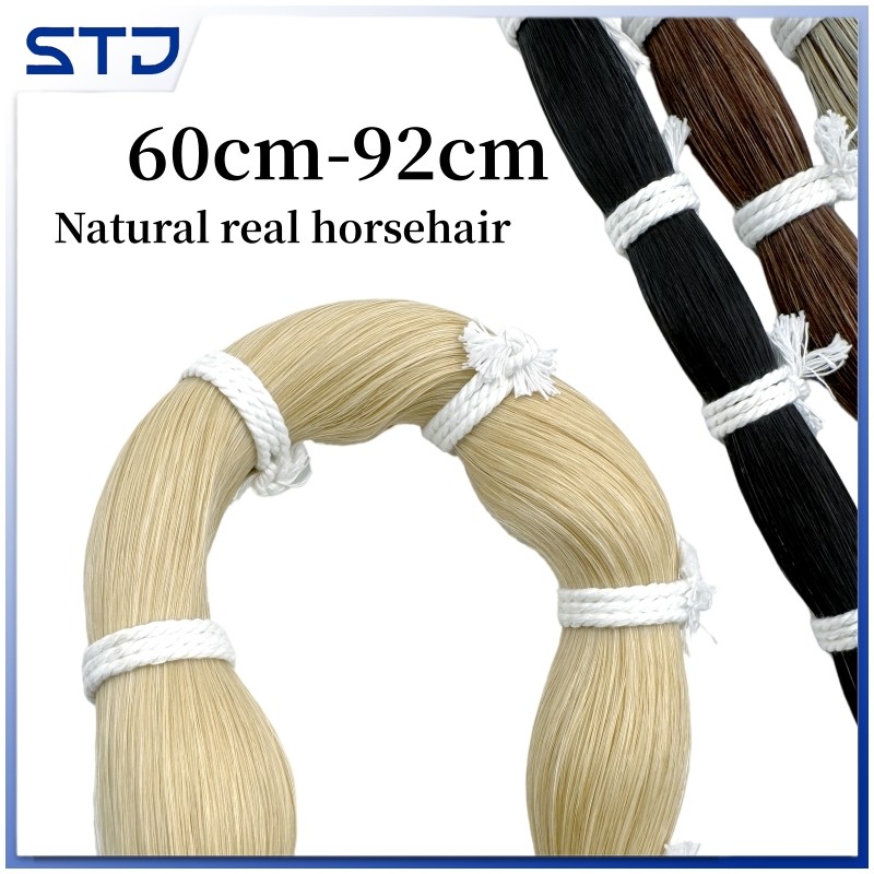 500g horsetail violin viola cello Mongolia natural white bow hair horse tail bass erhu bow hair hors