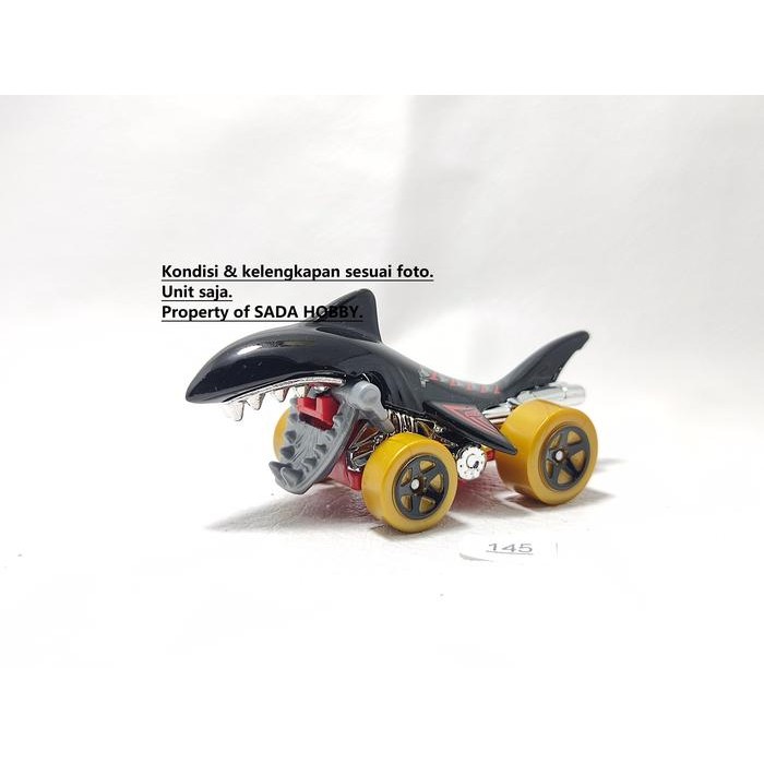 HW  Hot Wheels Hotwheels Shark Bite Hitam Loose