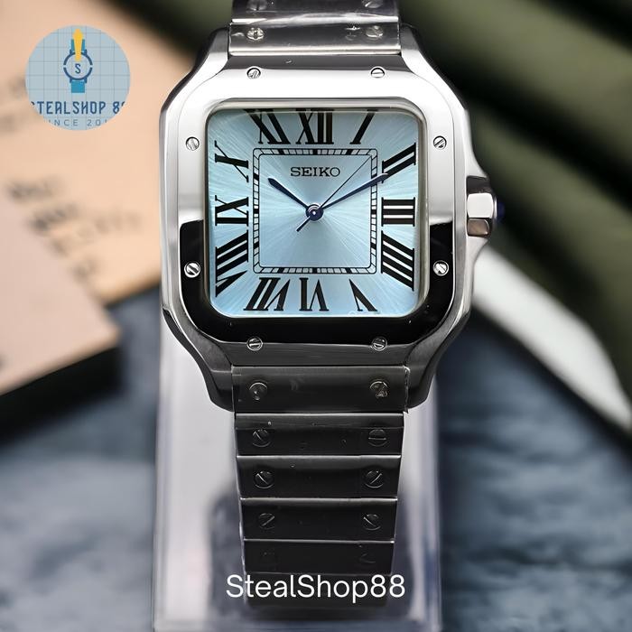 Seikomods Santos Cartier Light Blue NH35